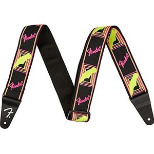 Fender® Neon Monogram Strap, geel/roze
