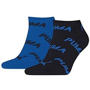 Puma - Unisex Bwt - Enkelsokken - Blauw - Grijs - 2-pack