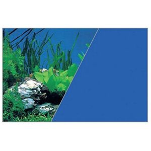 Zolux poster achtergrond voor aquaria, gesneden, 50 x 80 cm, Fels/Blauw, 60 x 120 cm, blauw