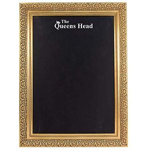 Krijtborden UK Krijtbord/Blackboard, Hout Goud Effect, 40 x 52 cm