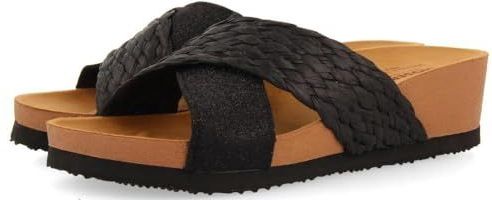 GIOSEPPO - GOULDS - Damessandalen - Wit - Zwart - Sleehak