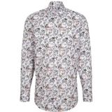 Seidensticker - Businessoverhemd - Oranje - Regular Lange Mouwen - Kentkraag - Print