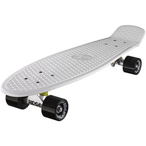 Ridge Skateboard Big Brother Nikkel 69 cm Mini Cruiser, wit/zwart