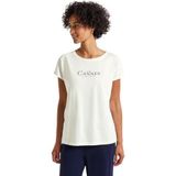 Shirt met folie-tekst, off-white, 34