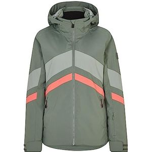 Ziener TELIA Skijack voor dames, winterjas, warm, ademend, waterdicht, groen modder, 42