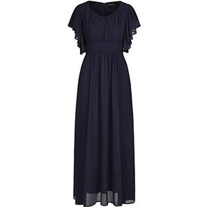 ApartFashion Chiffonjurk voor dames, marineblauw, normaal