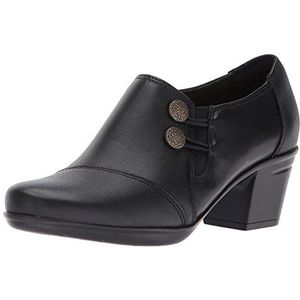 Clarks dames emslie warren slipper, zwart leder, 40 EU Smal