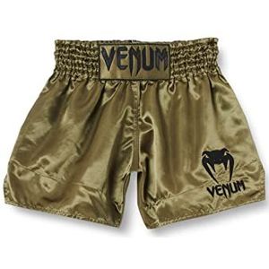 Venum Heren Classic Muay Thai Shorts - Khaki/Goud, XXL