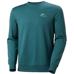 Helly Hansen Heren Nord Graphic Crew Sweatshirt, 453 Donkere kreek, S