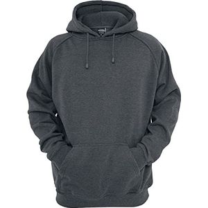 Urban Classics Blanke hoodie Sweatshirt met capuchon heren, antraciet, XL