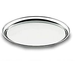 LACOR 61841 Serveertablet, rond, 40 cm, inox,Eén maat,zilver