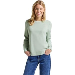 STREET ONE - LTD QR Cosy Shirt - Serene Green - Gebreide Trui