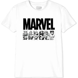 Marvel BOMARCOTS169 T-shirt, wit, 10 jaar, Wit, 10 Jaar
