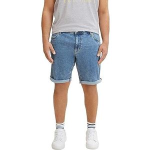 TOM TAILOR Uomini Slim Jeans Shorts 1033440, 10112 - Clean Light Stone Blue Denim, 48