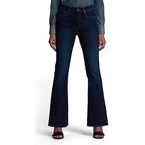 G-Star Raw 3301 High Flare Jeans dames, Blauw (worn in ultramarine C052-C236), 28W / 32L