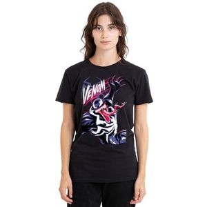Spiderman Classic Gamerverse Venom Scratch dames T-shirt, zwart, XX-Large, Zwart, XXL