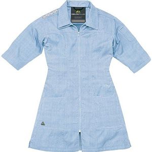 Delta Plus ELSABB46 Werkjas voor dames van polykatoen, 3/4 mouwen, blauw-wit, 46