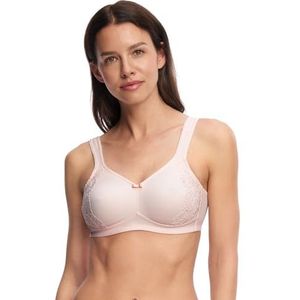 SUSA Minimizer Beha voor dames, zonder beugel, London I damesbeha met minimizer snit, verkleint de borsten optisch I voorgevormde cups, brede bandjes, Soft Peach, 80B