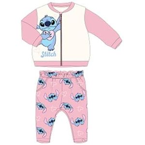 Disney 2-delige set van sweatshirt + broek voor baby's (3 tot 23 maanden), Lilo & Stitch, zacht en warm: sweatshirt + joggingbroek, gemengd patroon, voor meisjes en jongens, model DIS LIS