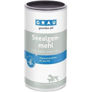 GRAU - het origineel - 100% zuiver zeewiermeel, voor vachtpigmentatie, voor een dikke & glanzende vacht, 1 verpakking (1 x 800 g), aanvullend diervoeder voor honden & katten