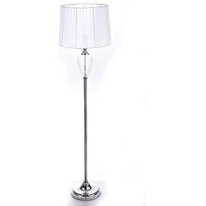DKD vloerlamp Home Decor glas metaal wit (40 x 40 x 155 cm)