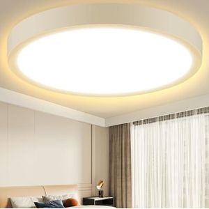 Aigostar LED Plafondlamp，24W gelijk aan 152W gloeilamp， Slaapkamerlamp，2500 lm，warm wit 3000， voor slaapkamer， woonkamer， kinderkamer， diameter 28.9 cm