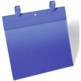 Durable 175107 Hoes met bindriemen A4 liggend formaat, 50 stuks blauw