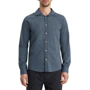 Scotch & Soda Poplin overhemd voor heren, Night Stripe, M