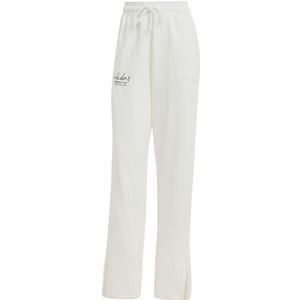 adidas Dames SIGNATURE GRAPHIC EMBROIDERY FRENCH TERRY STRAIGHT LEG PANT, OFF WHITE, M