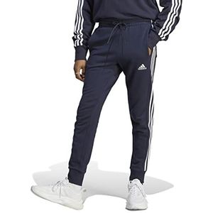 Adidas Essentials French Terry herenbroek met taps toelopende manchetten en 3 strepen