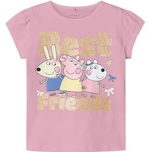 NAME IT Meisjes Nmfamanda Peppa SS Top Cplg, Cameo pink., 104