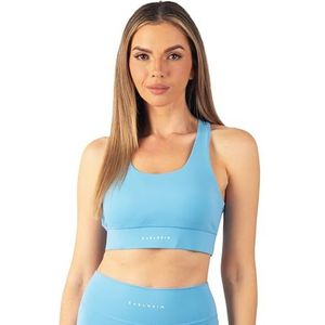 Carlheim Women's Serenita Active Collection Sports Bra X-Back, Lichtblauw, Small, lichtblauw, S
