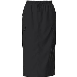 PIECES Dames midirok PCJILL, zwart, S