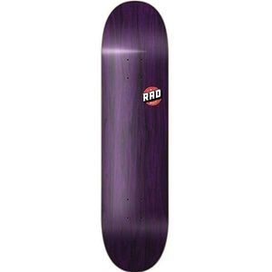 RAD Unisex - volwassenen Blank Logo Skateboard, Purple Maple, 18,9 cm