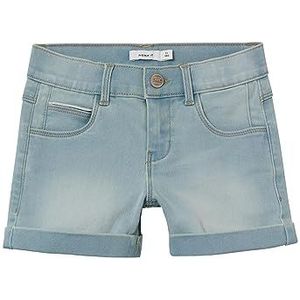 NAME IT Girl's NKFSALLI Slim DNM 6470-TX NOOS Shorts, Light Blue Denim, 152, blauw (light blue denim), 152 cm