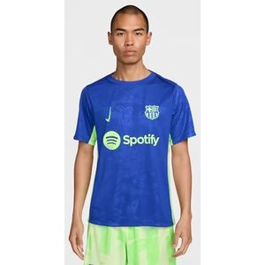 Nike - FCB Mnk Df Acdpr Ss Topk 3R Pm - T-shirt - Old Royal/Lime Blast