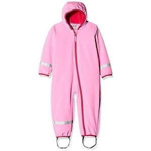 Playshoes Unisex baby softshell overall fleece gevoerd, roze, 86