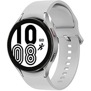 Samsung Galaxy Watch 4 44 mm Smartwatch, gezondheidsbewaking, fitnesstracker, lange batterijduur, bluetooth, zilver, 2021