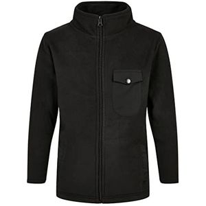 Urban Classics Jongens Boys Polar Fleece Track Jacket Jacket, zwart, 146/152 cm