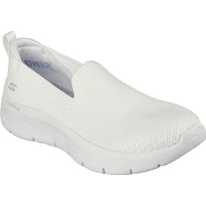 Skechers Dames Go Walk Flex Bright Summer Sneaker, Witte Textiel Trim, 42 EU