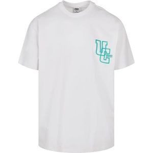 Urban Classics Men's Glow Logo Tee T-Shirt, Wit, M