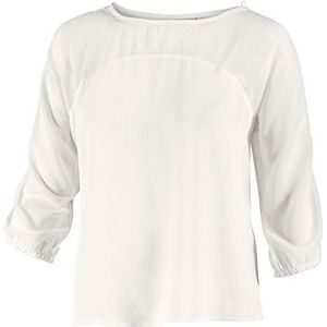 ICHI Dames Top CIVAZ TO, wit (wit 10112 Eggnog), S