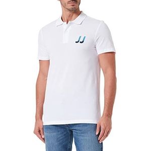 JACK & JONES Heren Jcoseth Ss Polo Shirt, wit, L