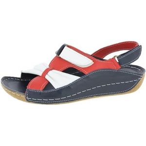 Andrea Conti Damessandalen, D Blauw Wit Chili, 36 EU