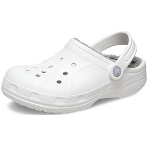 Crocs Ralen Lined Clog K Obstruction voor kinderen, uniseks, wit/lichtgrijs, maat 27/29, wit/lichtgrijs, 27/29 EU