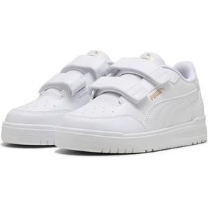 PUMA - Shuffle Downtown - Lage Sneakers - Wit/Goud