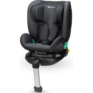 Bebeconfort EvolveFix Plus i-Size, 360 Draaibare Autostoel, 0-12 jaar, 40-150 cm, ISOFIX Autostoel, 10 Hoofdsteunposities, 4 Ligposities, Zijdelingse Bescherming, Hoogwaardige Stoffen, Tinted Black