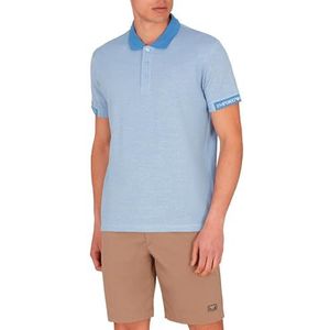 EMPORIO ARMANI Man borduurwerk Logo Polo Beachwear Blauw XL, Captains Blauw, XL