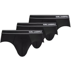 Karl Lagerfeld - Slip - Zwart/Wit - 3 Pack - Gerecycled Materiaal - Logoprint