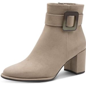 MARCO TOZZI - Enkellaarsjes - Nude - Imitatieleer - Blokhak